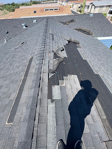 Tucson AZ Roof Shingle Hail Damage Repair